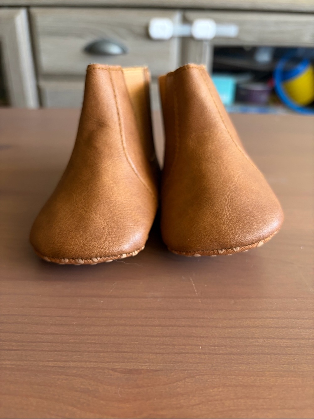 George Kids Tan Chelsea-Style Ankle Boots